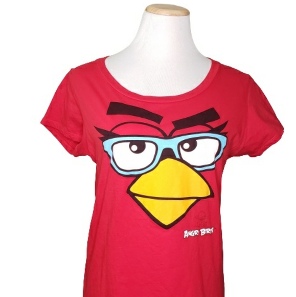⭐B1G1 FREE Fifth Sun Angry Birds Shirt Red Yellow Black White 2XL Summer - Picture 2 of 5